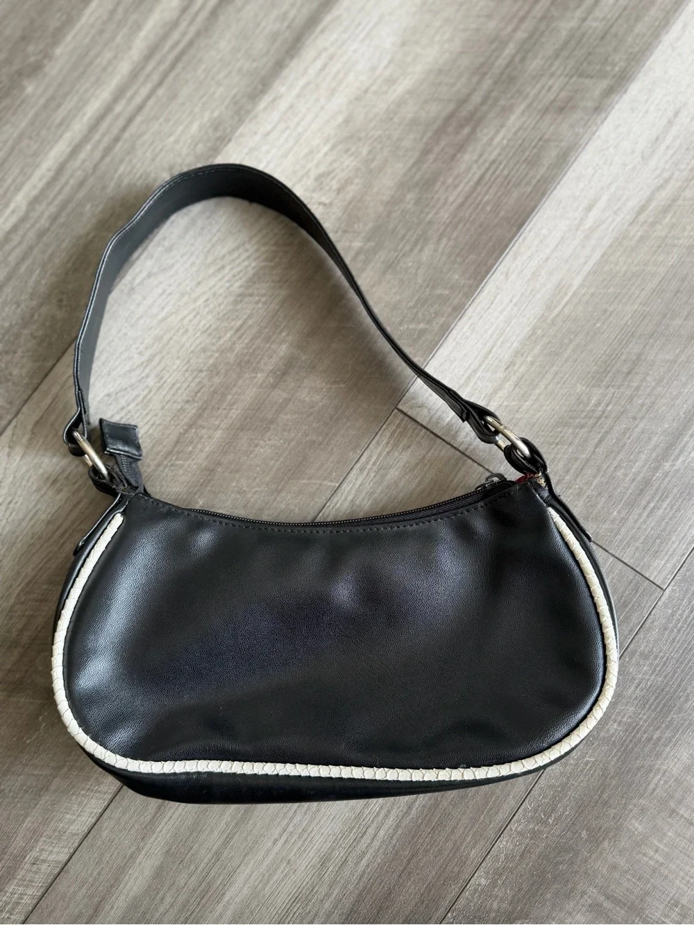 Rare Vtg Y2K Playboy Bunny Rhinestone Spinner Medallion Shoulder Bag Black Purse